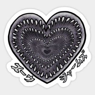 JHorror heart Sticker